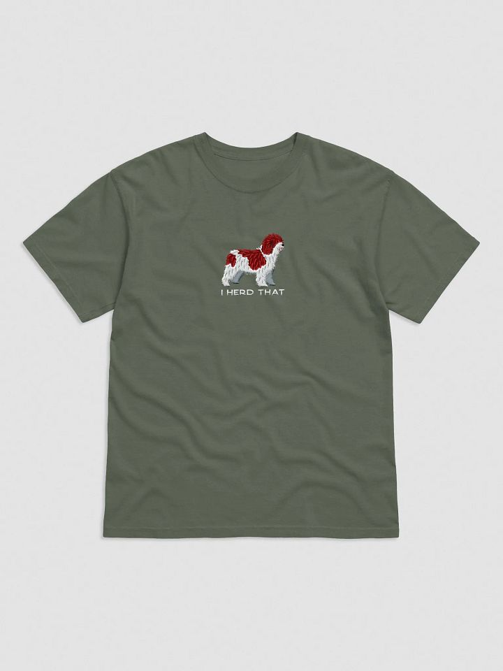I Herd That T-Shirt(Embroidered) of a Spanish Water Dog(Chocolate & White) product image (25)