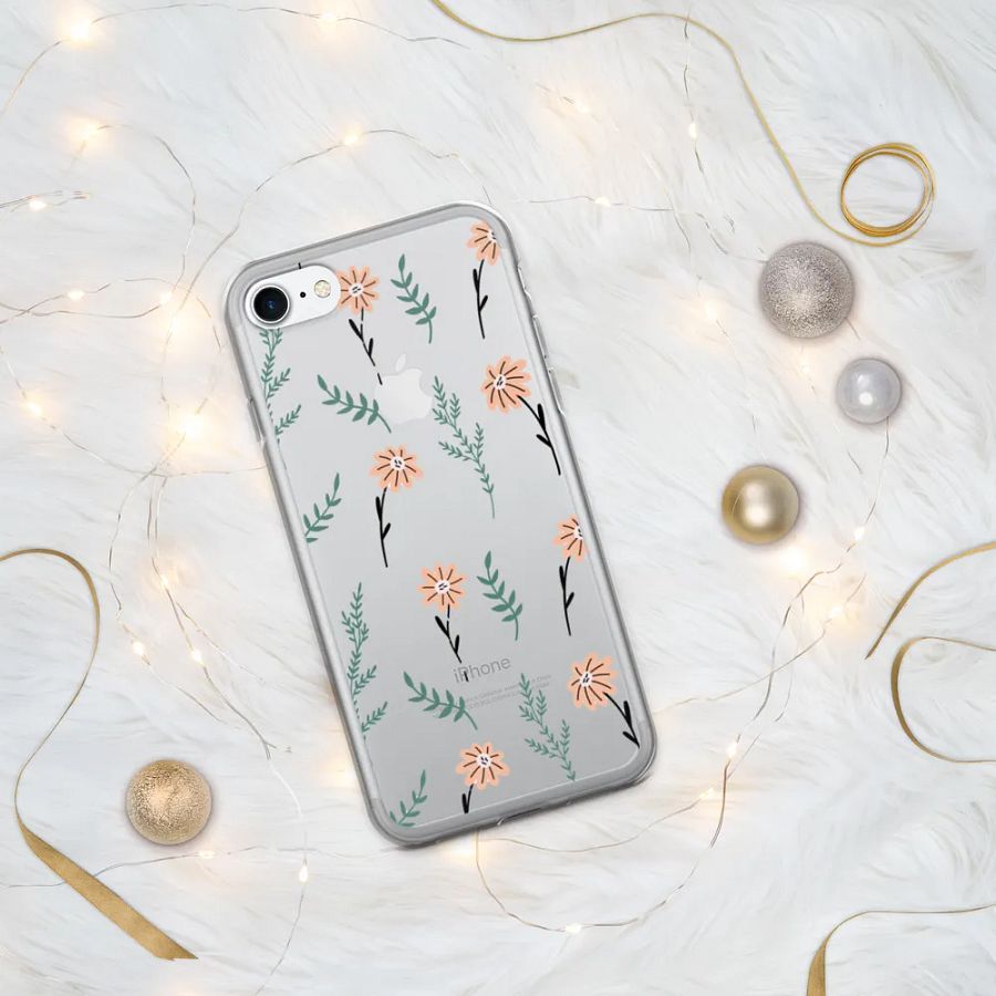 Aesthetic Floral Clear iPhone Case – Elegant and Protective Design product image (144)