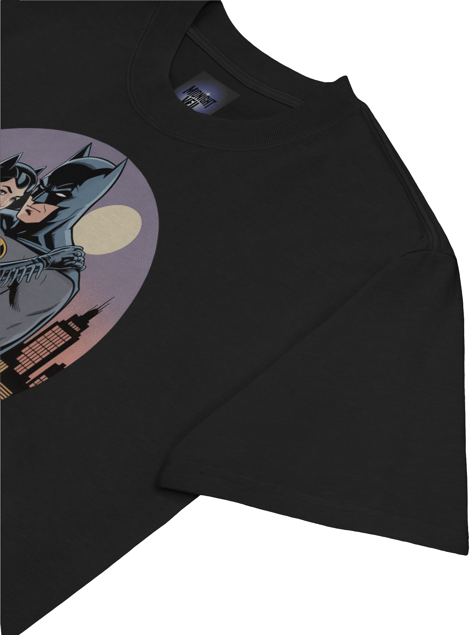 Criminal Hearts: Batman & Catwoman Forbidden Embrace Oversized Faded T-Shirt product image (7)