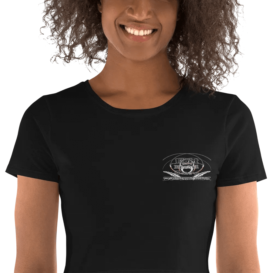 Fight Hard Earn Respect - Embroidered - Women's Crop Tee product image (3)