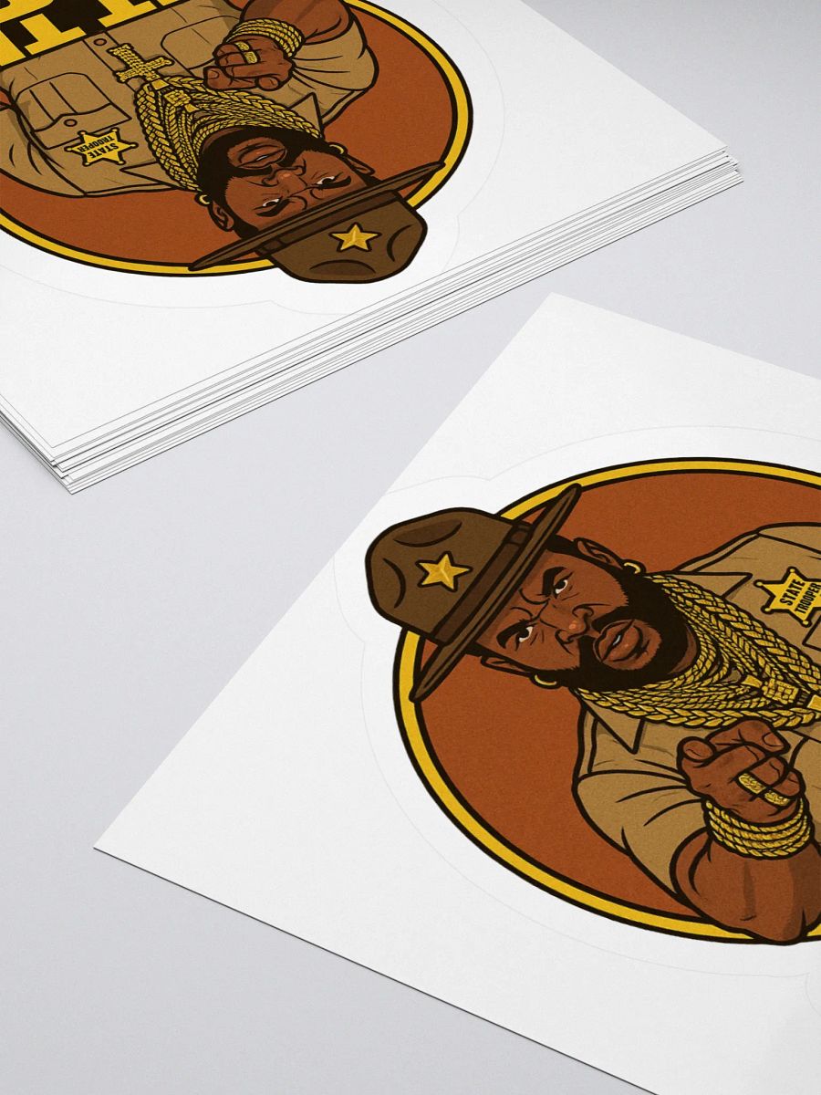 I PIT THE FOOL - Mr. T(rooper) Kiss Cut Stickers product image (11)