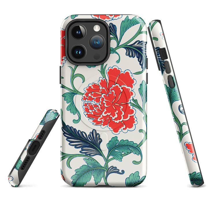 Red Floral Pattern. iPhone® Case product image (2)