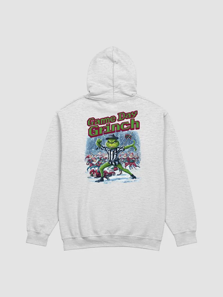 Game Day Grinch Christmas Football Hoodie- Festive Holiday Sports Apparel for Fans product image (1)