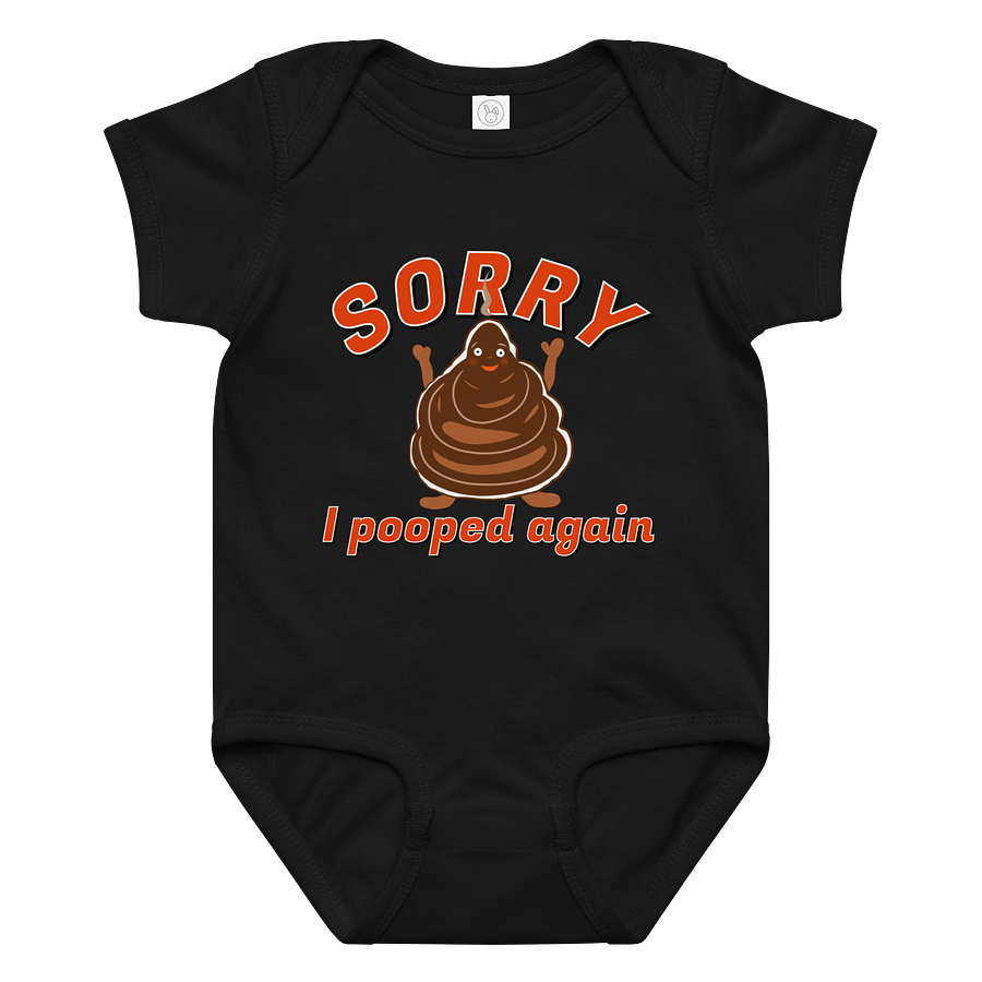 Apology Poop Baby Onesie product image (3)