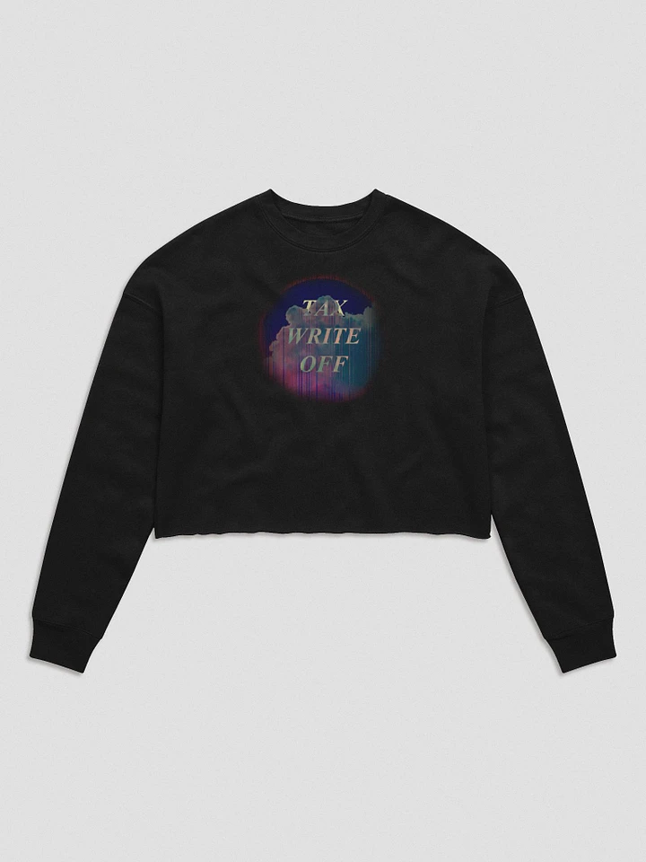 Tax Write Off (Bella+Canvas Women's Fleece Crop Sweatshirt) product image (1)