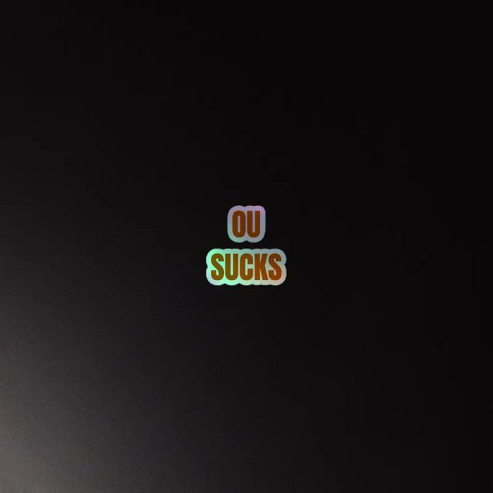 OU SUCKS Bold Slogan Sticker Sheet product image (4)