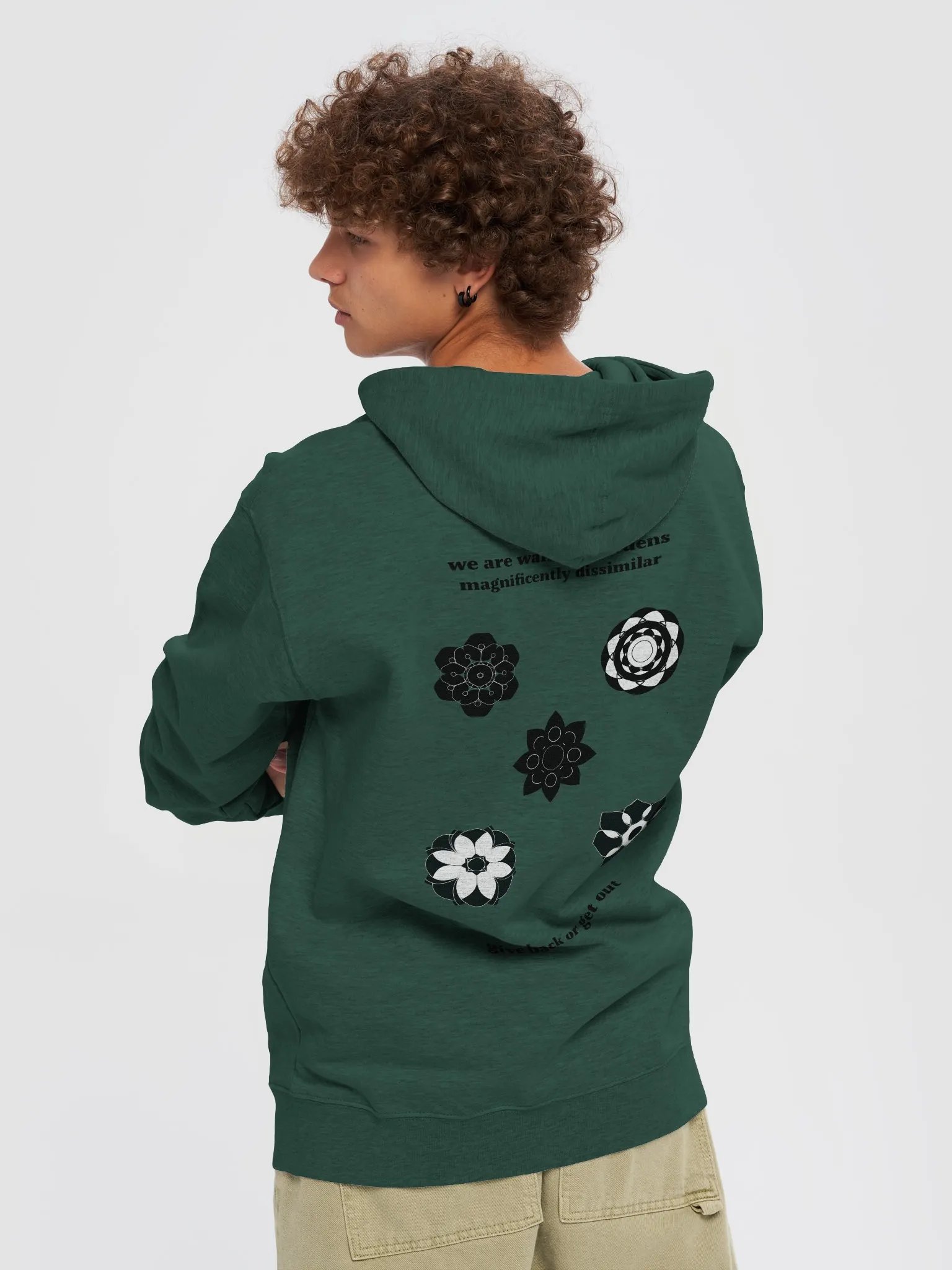 Walking Gardens zip hoodie 2 product image (6)