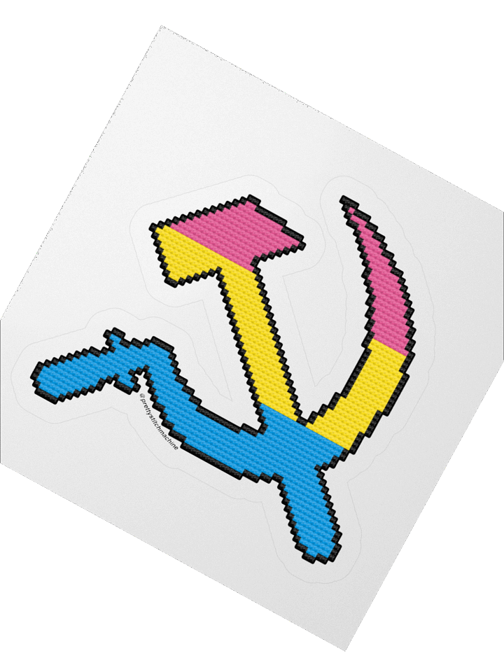 Pan Pride Hammer & Sickle Kiss-cut Sticker product image (5)