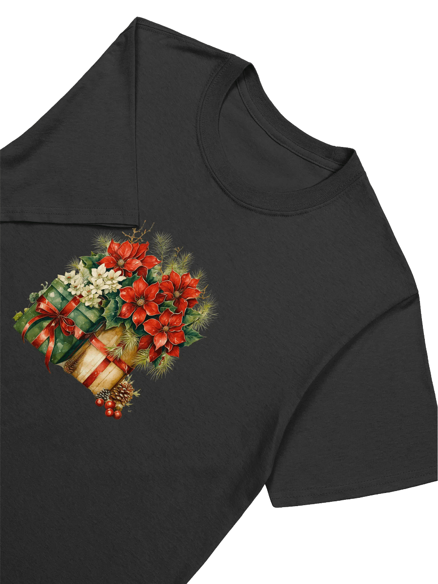 Poinsettia & Presents Unisex Christmas T-Shirt product image (15)