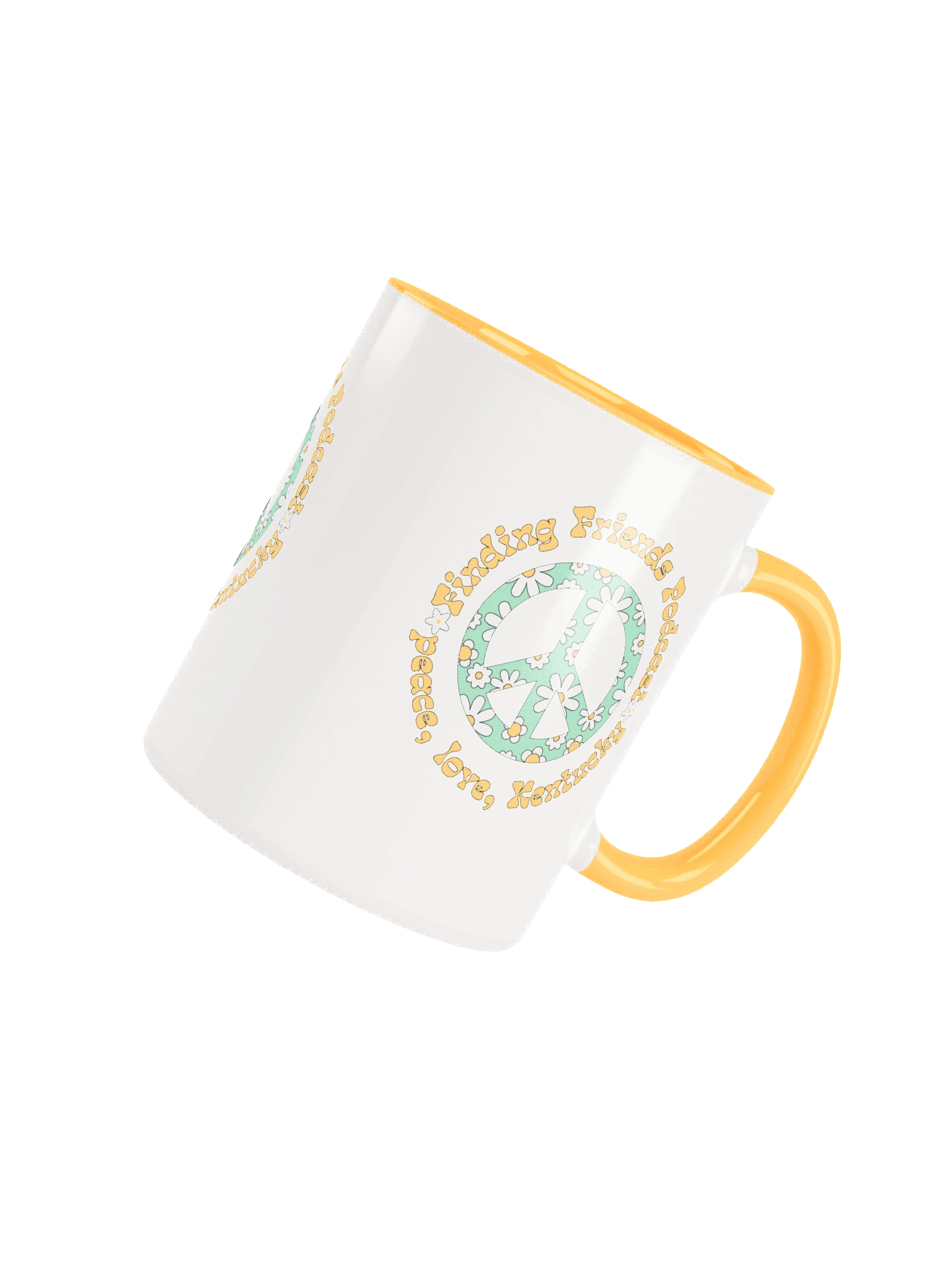 Retro Peace Floral Ceramic Mug product image (4)