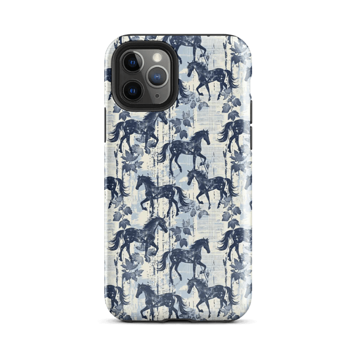 Toile Horse Pattern - Tough Phone Case product image (2)