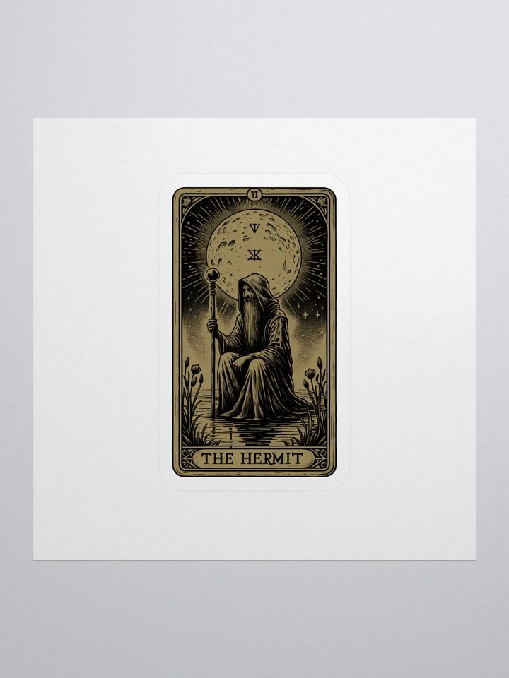 The Hermit Tarot Card Sticker product image (1)