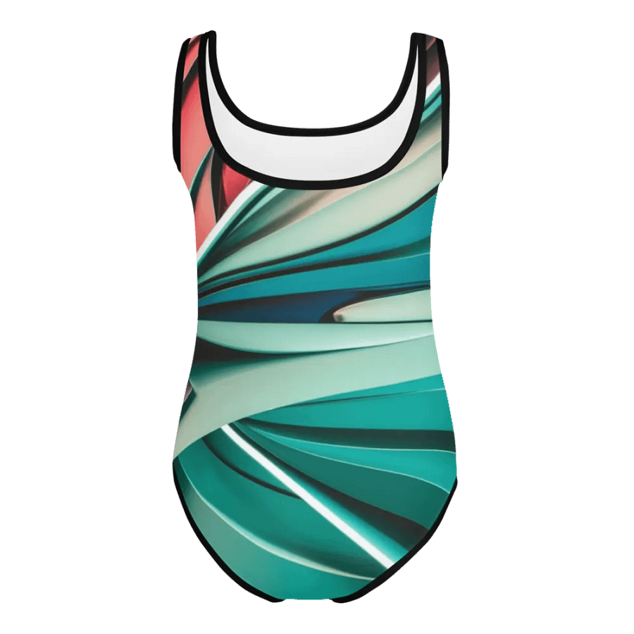 TDS Music Kids Abstract Swimsuit in Vibrant Colors (Sizes 2T-7) product image (3)