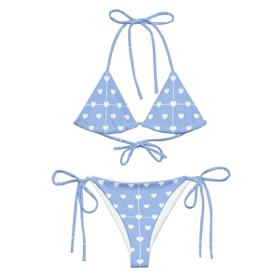 Pastel Heart Seamless Pattern String Bikini - v4 product image (7)