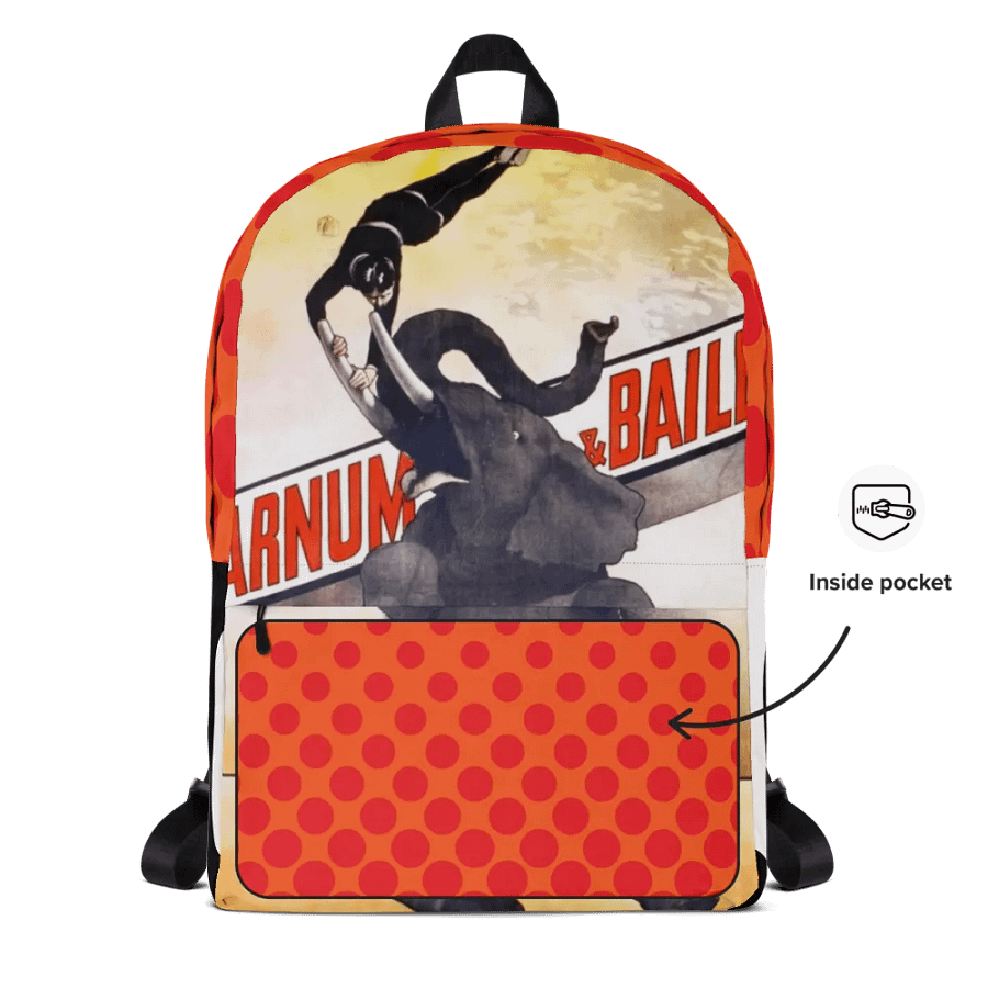 Vintage Circus Spectacle All-Over Print Backpack product image (8)