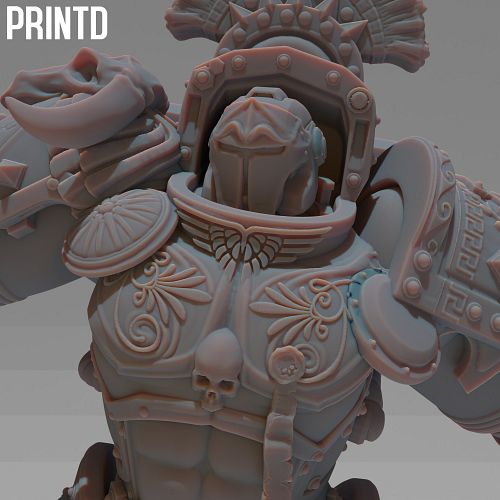 Raging through the crowded masses, ready for battle. The Space Bull Captain.

➡️ This absolute weapon of a unit is perfect fo...