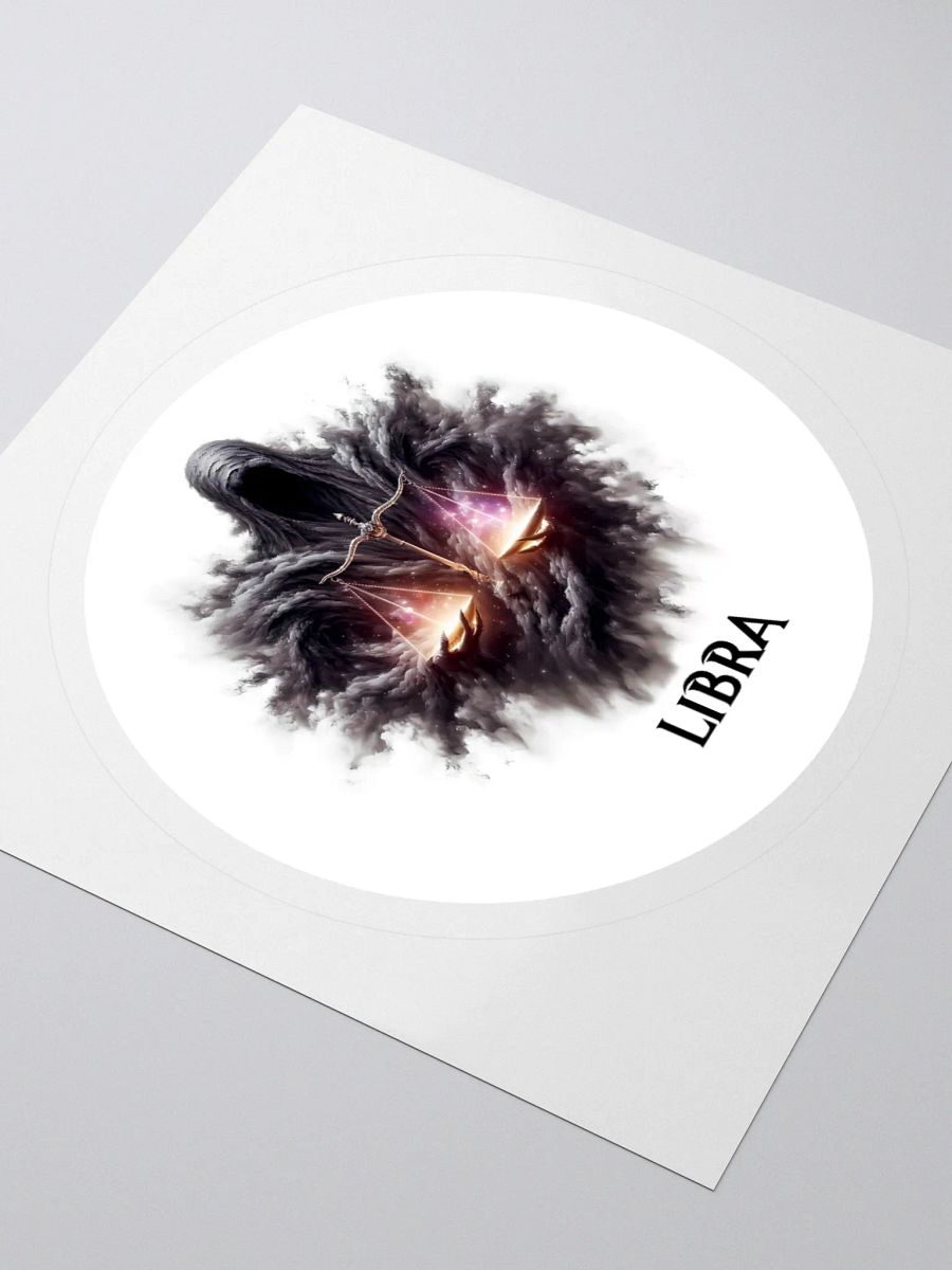 Mythical Libra Zodiac Round Sticker product image (9)