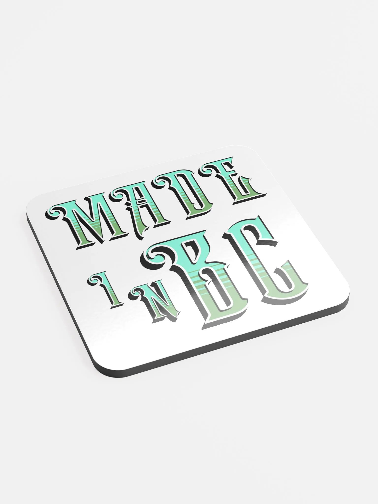 Made In BC British Colombia Glossed Cork Coaster Set product image (3)