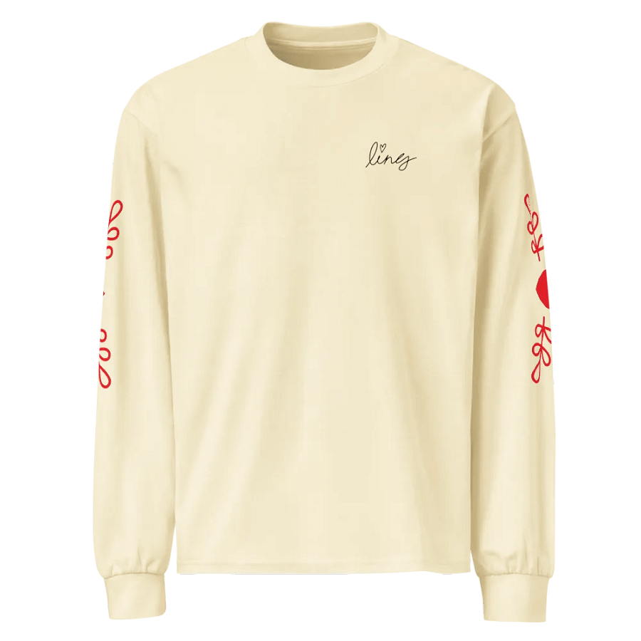 Lingling Kwong Valentine Unisex Premium Heavy Weight Long Sleeve Shirt. product image (1)