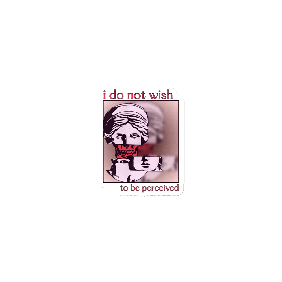 DON'T PERCEIVE ME kiss-cut magnet product image (1)