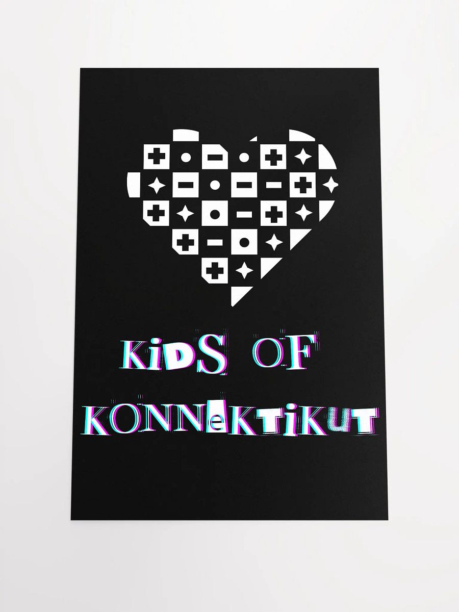 Kids Of Konnektikut Checkered Heart Poster product image (1)