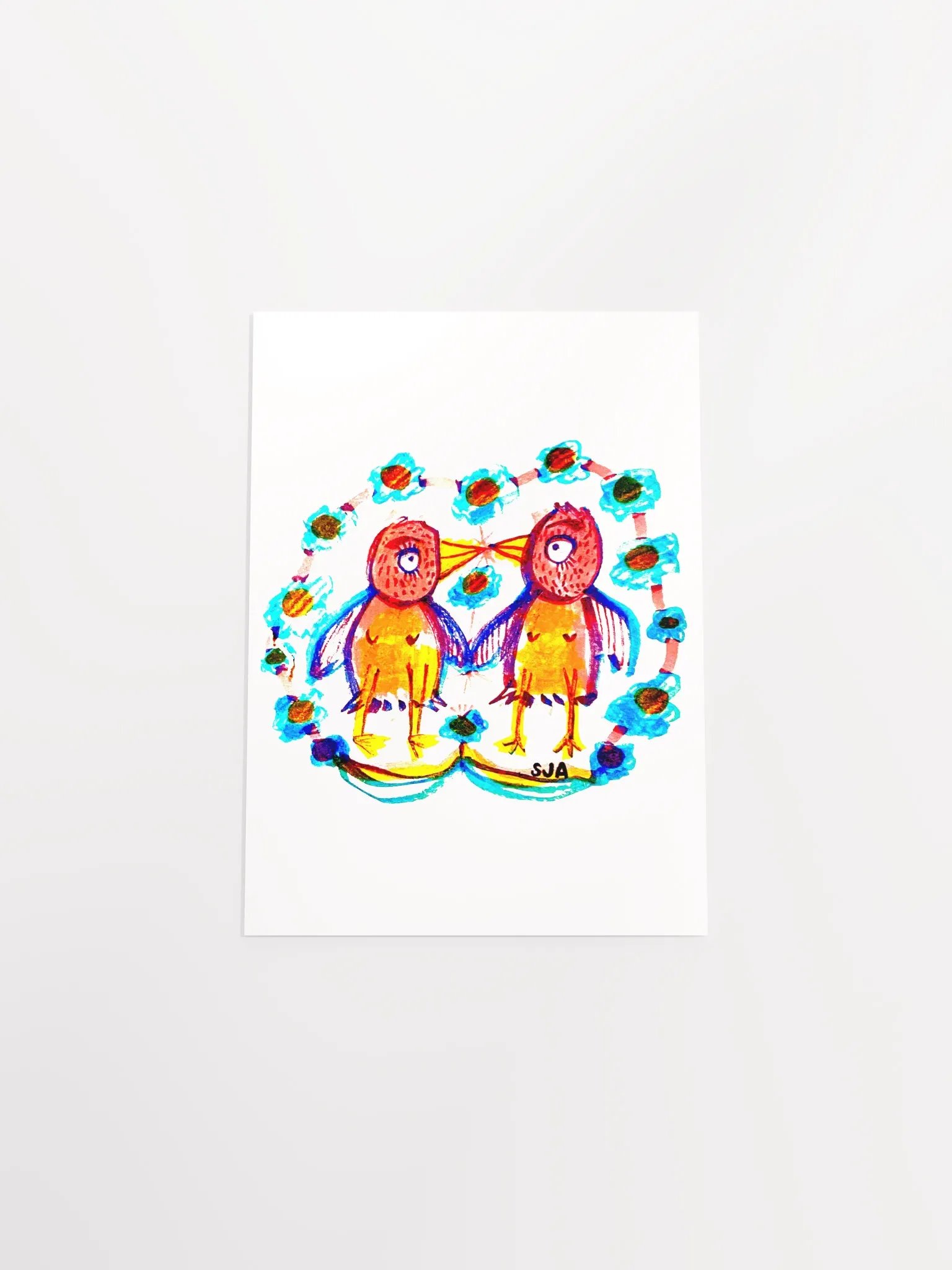 Kissy Birds matte poster product image (9)