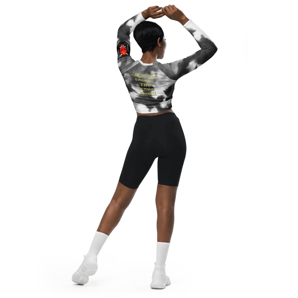 women oni crop top long sleeve (RAIN CLOUD) product image (2)