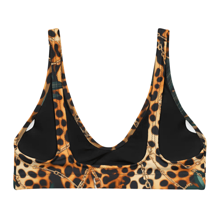 Safari Luxe Leopard & Palm Padded Bikini Top product image (2)