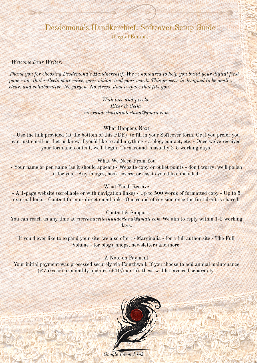 Desdemona’s Handkerchief: Softcover product image (2)