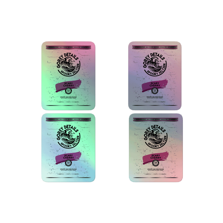 Spooky Seltzer - Kiss-Cut Holographic Sticker Sheet product image (2)
