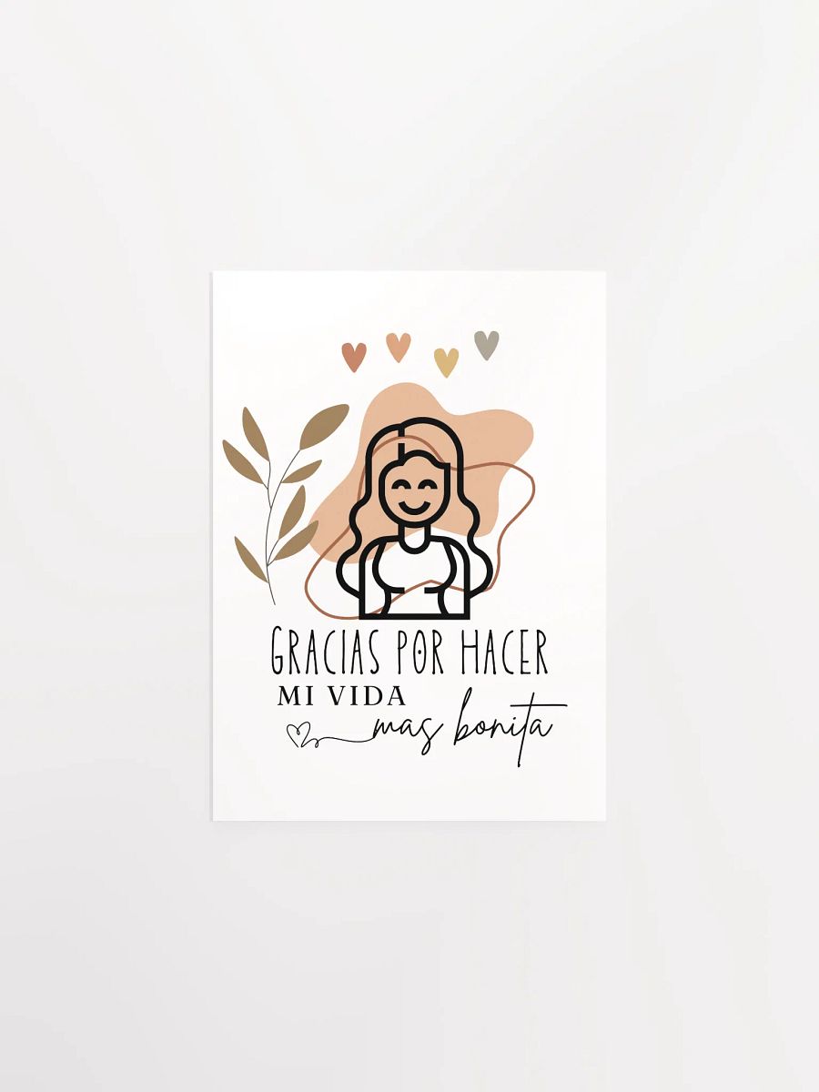 Boho Gracias (Thank you in Spanish) Design paper poster product image (1)