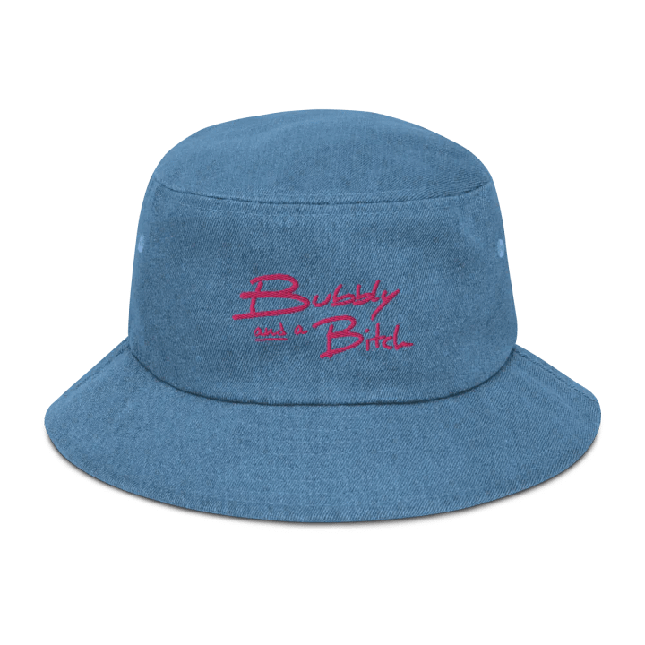Bubbly and a B*tch (pink) embroidered denim bucket hat product image (28)