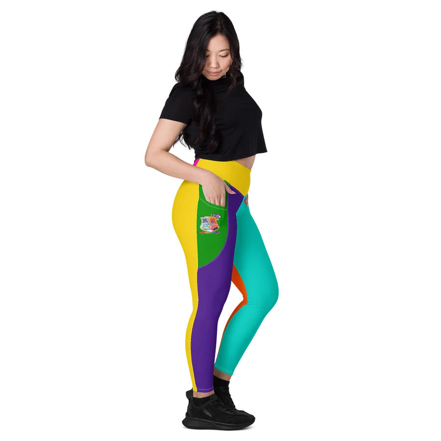 School of Chaos Colourblock Leggings product image (51)