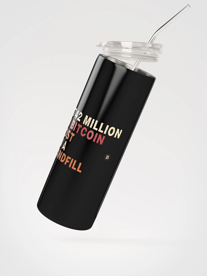 Cryptocurrency Mishap Stainless Steel Tumbler product image (2)