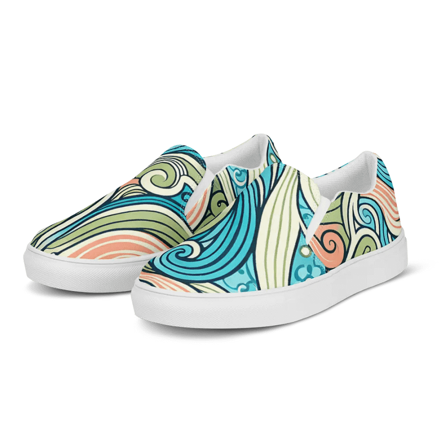 Whimsical Wave Women's Slip-Ons product image (5)