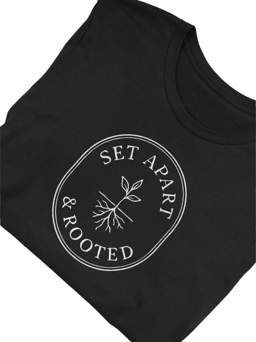 Set Apart & Rooted Branded Tee (Dark Colors) Oval Logo product image (3)
