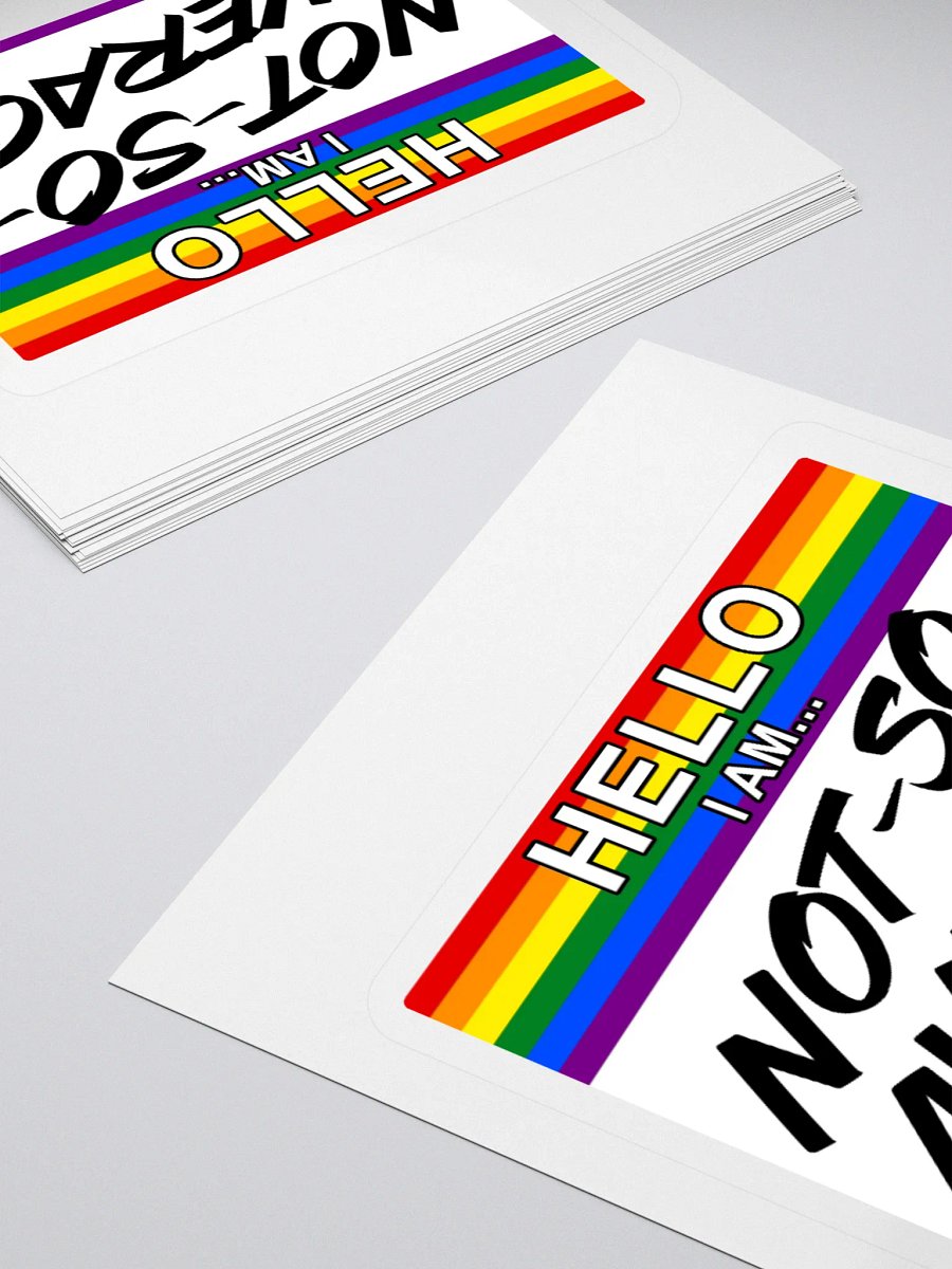 "Hello I Am" Pride Sticker product image (4)
