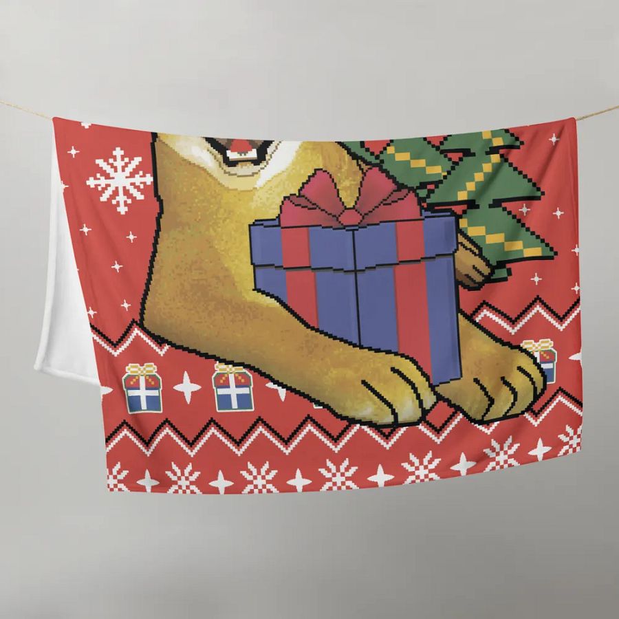 Floppa Pixel "COMFY" Blankie product image (9)