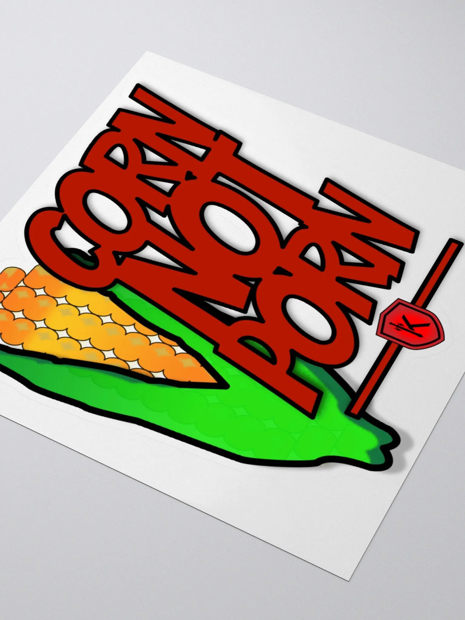 CORN NOT PORN Kiss-Cut Sticker product image (8)