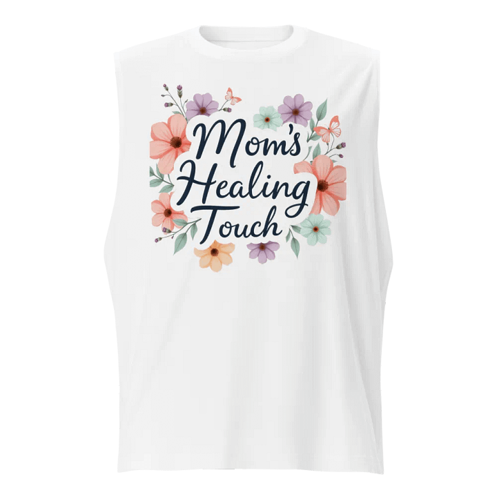 Mom's Healing Touch Floral Muscle Tank product image (1)