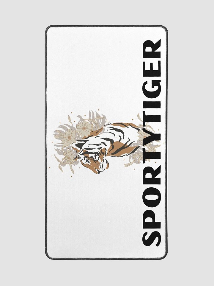 SportyTiger Floral Tiger Mouse Pad product image (2)