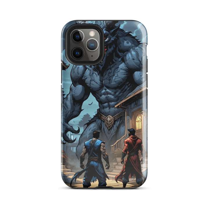 Epic Werewolf Showdown iPhone Tough Case – Dark Fantasy Warrior Design product image (25)