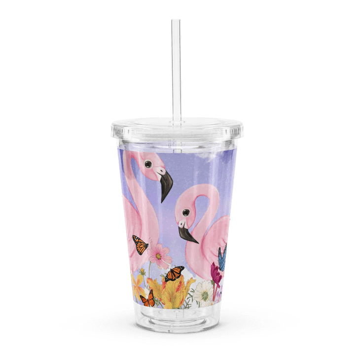 Floral Flamingo Paradise Tumbler product image (1)