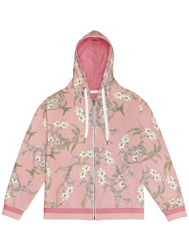 Blossom Branch Zip Hoodie (Pink) Image 1