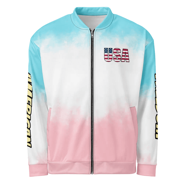 Colorful Patriotic USA Bomber Jacket product image (1)