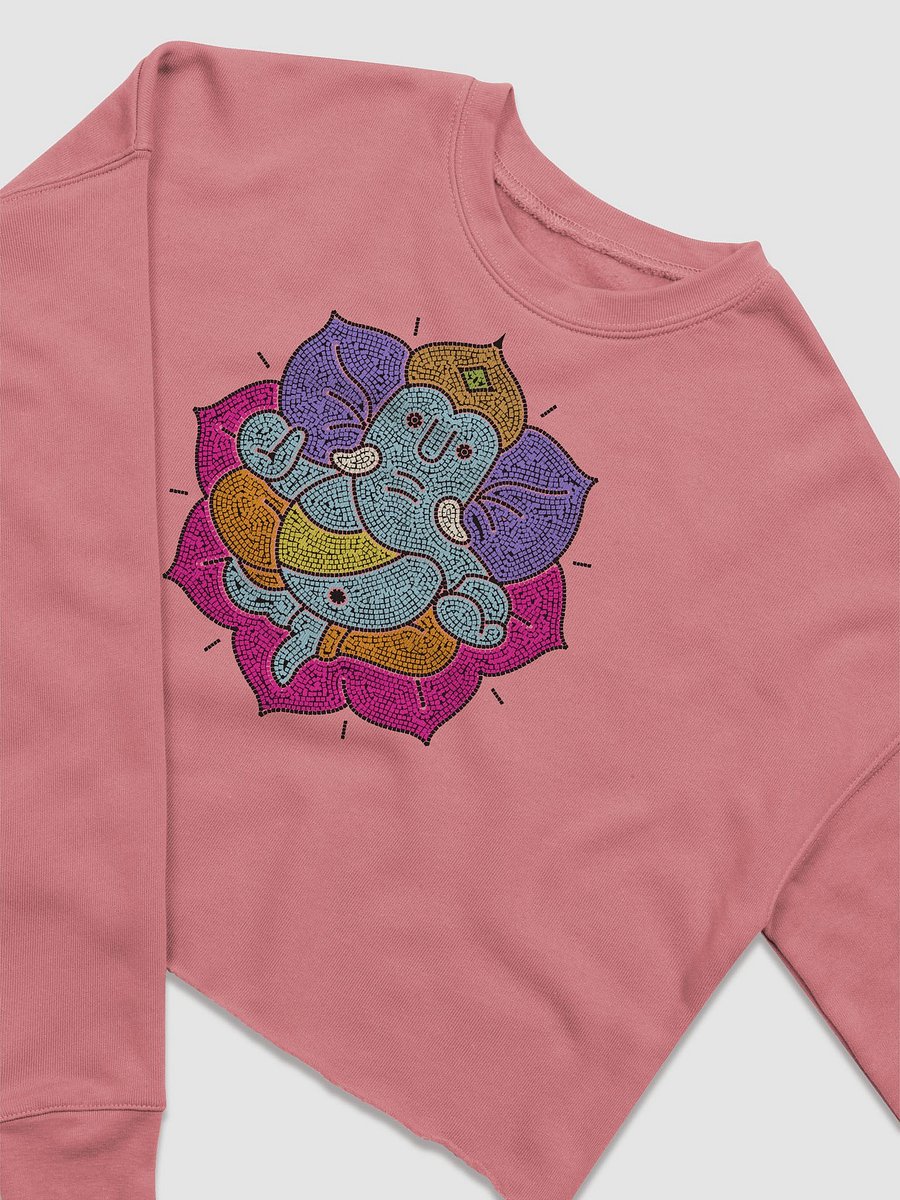 Ganesha Mosaic Spirit Crop Sweatshirt product image (8)