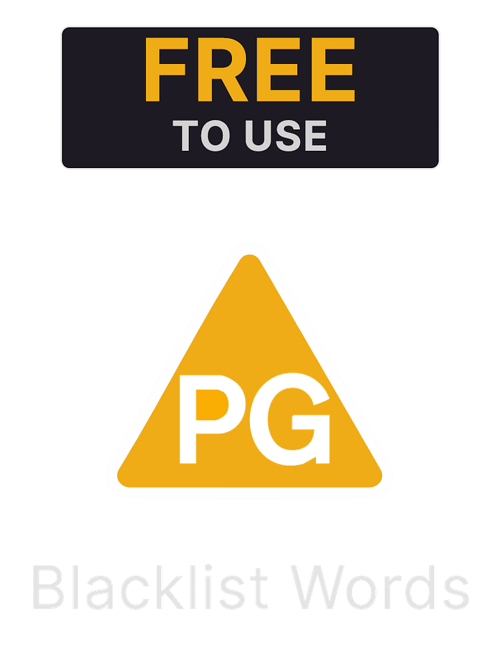 Blacklist Word List product image (1)