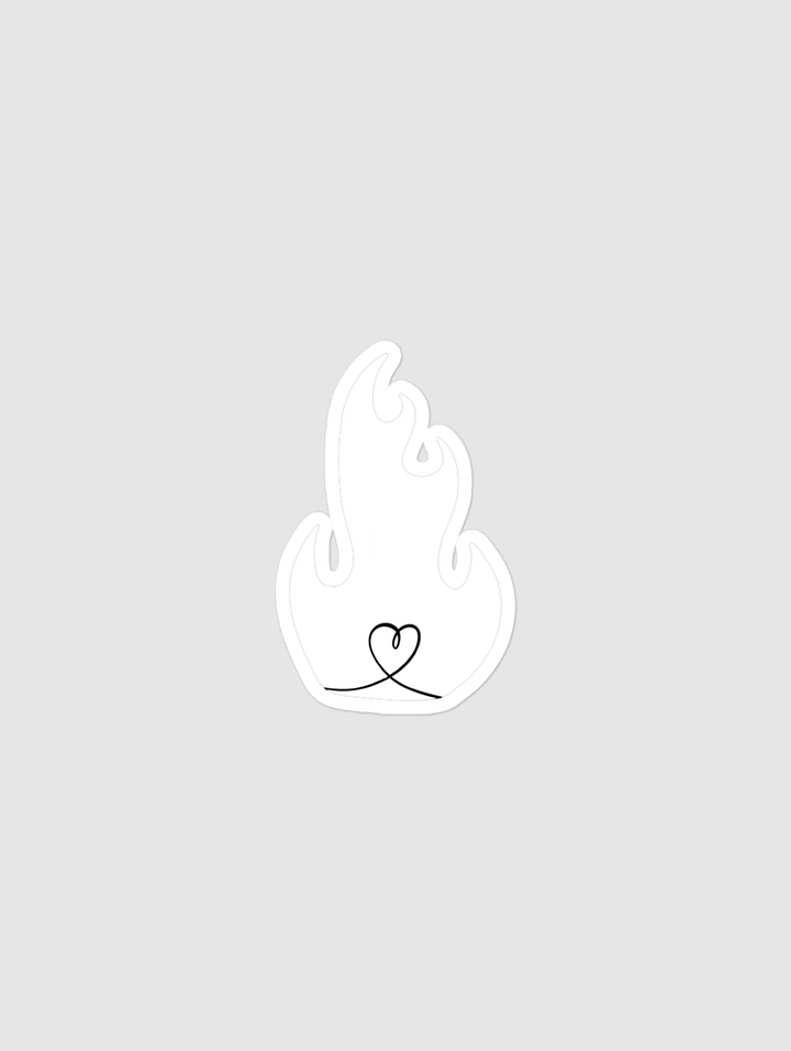 White Fire Sticker product image (1)