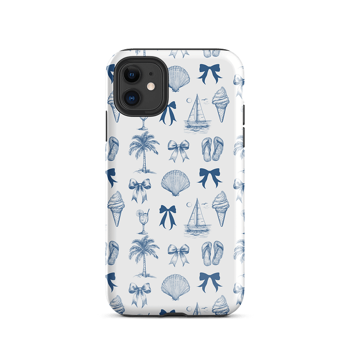 Coastal Doodle Tough Phone Case, Coastal Coquette, Hand Drawn Coastal product image (24)