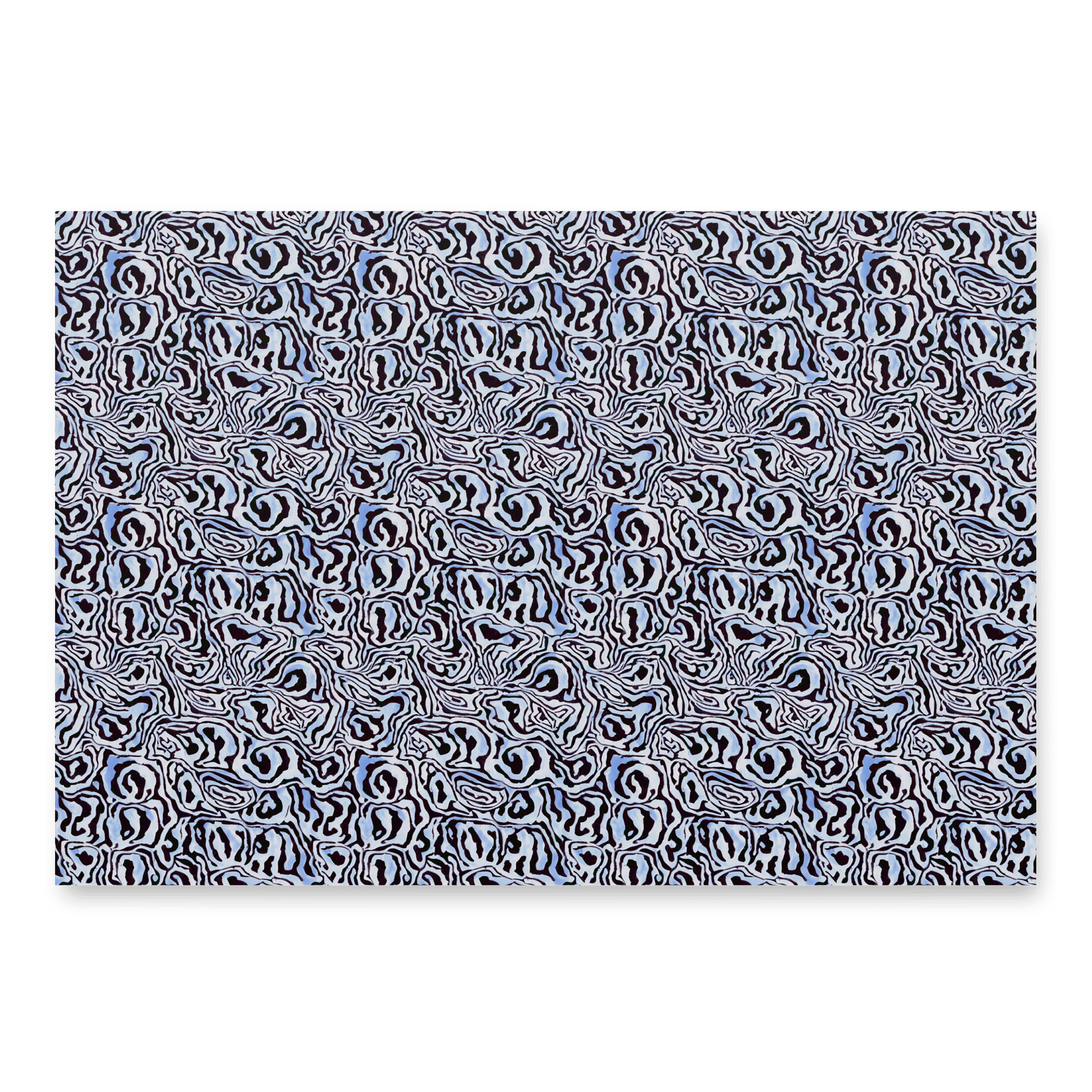 Blue Black Snake Pattern Paper product image (2)
